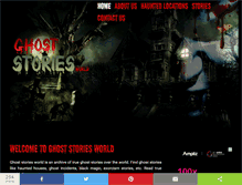 Tablet Screenshot of ghoststoriesworld.com